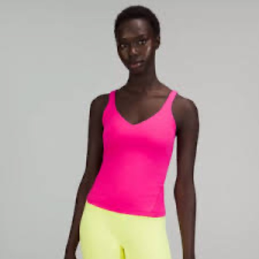 Sonic Pink Lululemon Longline Align Tank